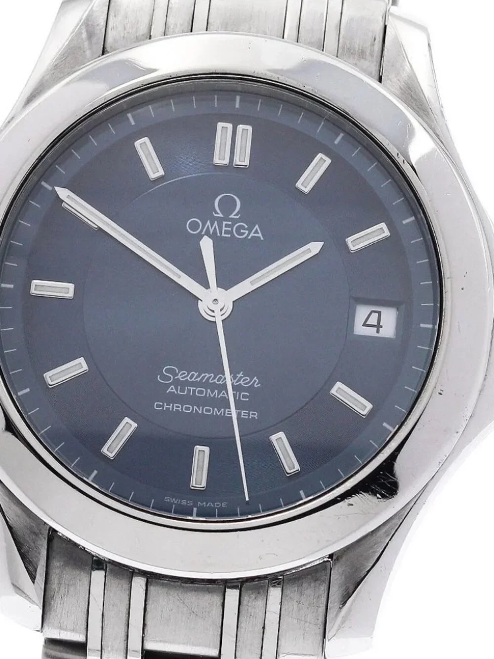 OMEGA Seamaster120 2501.82 Date Navy Dial Automatic Men's Watch_968741